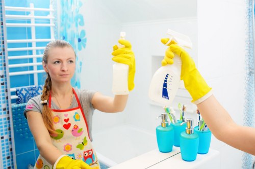 Professional hard floor cleaning service in an Ilford home entrance