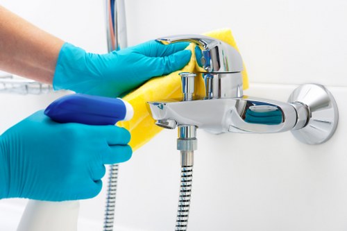 Detailed bathroom end of tenancy cleaning in a Ilford flat