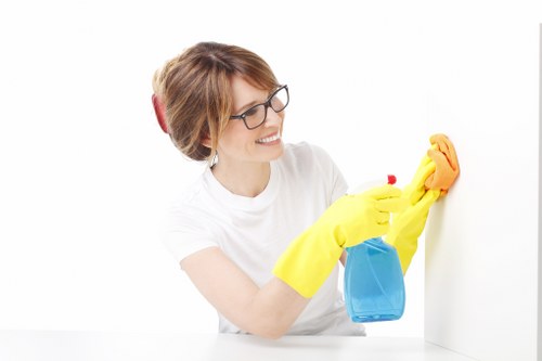 Local office cleaning team working in a commercial property in Ilford
